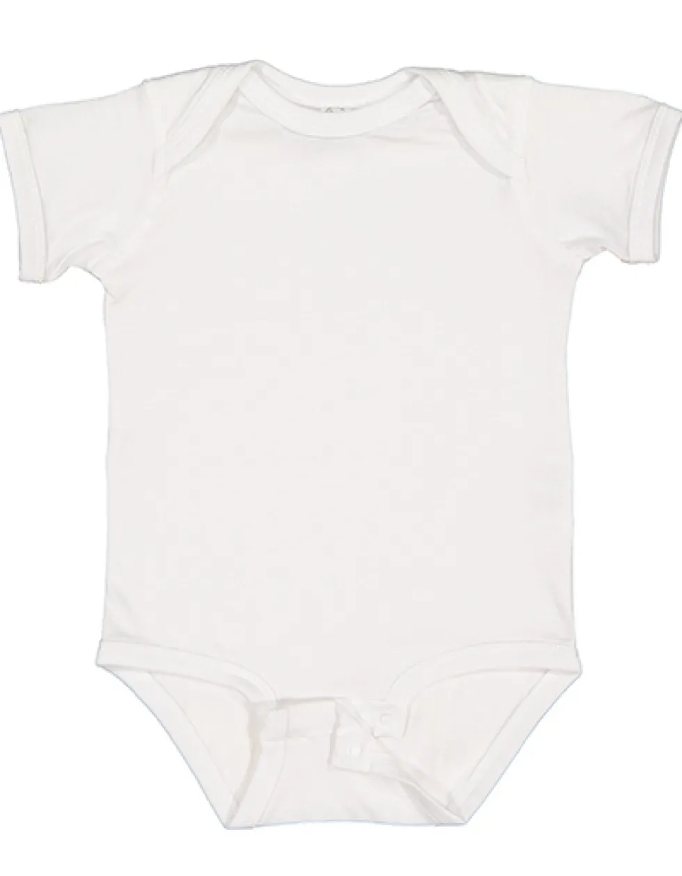 LA4424N Rabbit Skins Feiner Jersey-Kurzarm-Bodyanzug für Kleinkinder