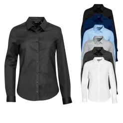 L01427 SOL´S Damen Langarm Hemd Stretch Blake
