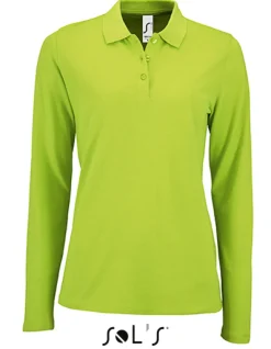 L02083 SOL´S Damen Langarm Piqué Polo Hemd Perfect