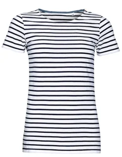 L01399 SOL´S Damen Rundhals T-Shirt Miles Gestreift