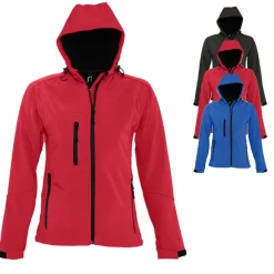 L849 SOL´S Damen Softshell Kapuzenjacke Replay