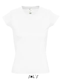 L156 SOL´S Damen V-Ausschnitt T-Shirt Moon