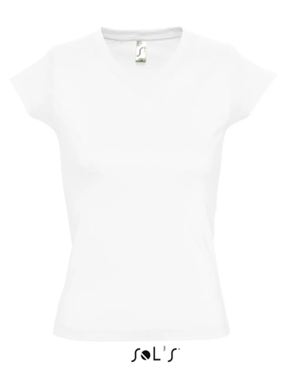 L156 SOL´S Damen V-Ausschnitt T-Shirt Moon