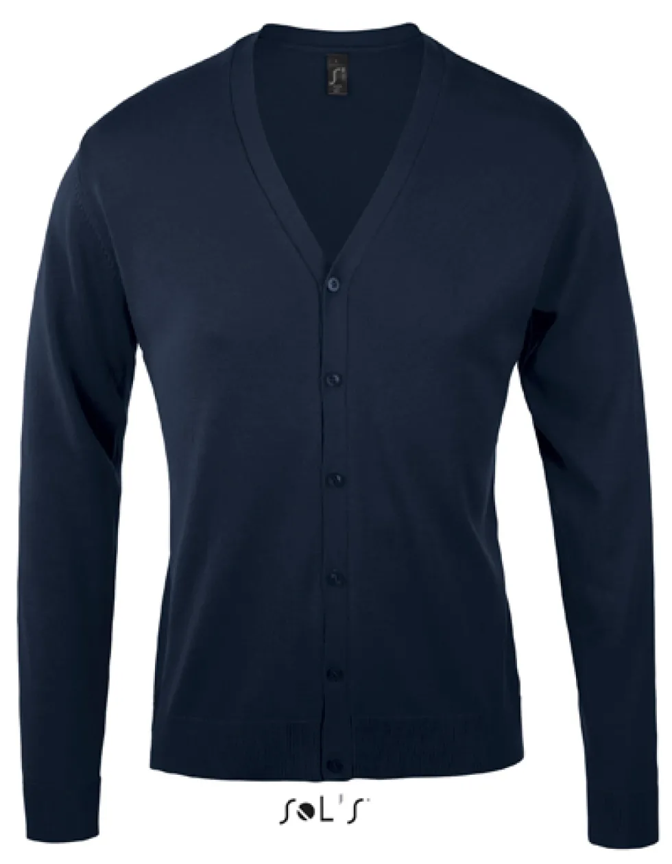 L418 SOL´S Golden Strickjacke mit V-Ausschnitt für Herren