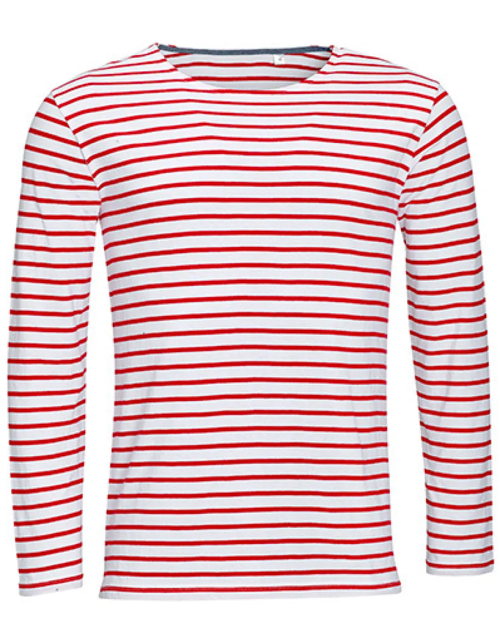 L01402 SOL´S Herren Langarm T-Shirt Marine Gestreift