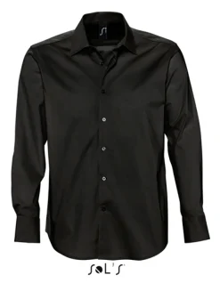 L633 SOL´S Herren Stretch-Langarmhemd Brighton