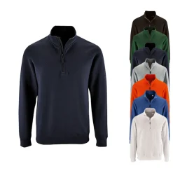L02088 SOL´S Herren Sweatshirt mit hohem Kragen und ReißverschlussStan