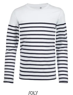 L03101 SOLS Kinder Langarm T-Shirt MATELOT Gestreift