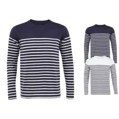 L03099 SOLS Männer Langarm T-Shirt MATELOT Gestreift