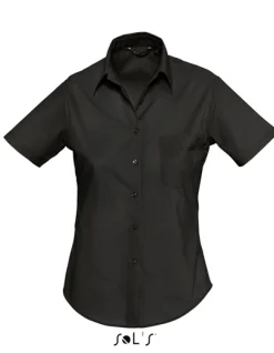 L620 SOL´S Popeline-Kurzarmbluse Bluse Escape