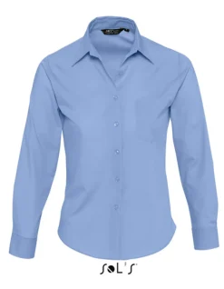 L621 SOL´S Popeline-Langarmbluse Bluse Executive