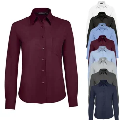 L621 SOL´S Popeline-Langarmbluse Bluse Executive