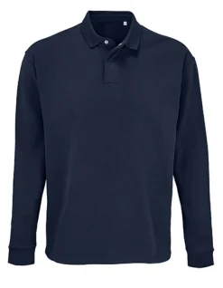 L03990 SOLS Unisex Sweatshirt mit Polo Poloshirtkragen Heritage