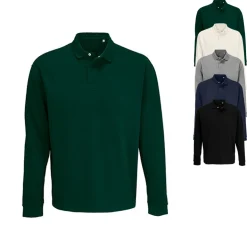 L03990 SOLS Unisex Sweatshirt mit Polo Poloshirtkragen Heritage