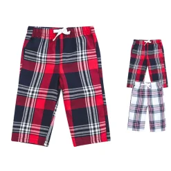 LW083 Larkwood Baby Tartan-Hose Jogginghose