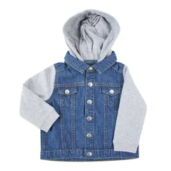 LW750 Larkwood Denim Jacke mit Fleece Kapuze