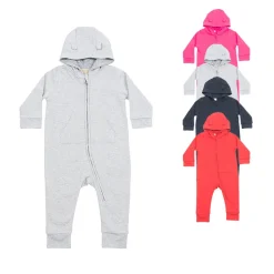 LW070 Larkwood Kinder-Fleece-Overall Strampler