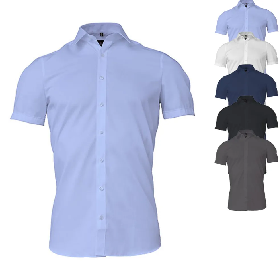 MV679912 Marvelis Herren Hemd Body Fit kurzarm