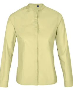 NB3787 NEOBLU Damen Bluse Mandarinkragen Bart