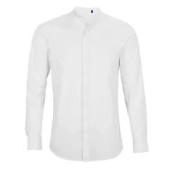 NB3792 NEOBLU Herren Hemd Mandarinkragen Bart