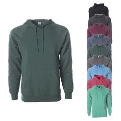 NP305 Independent Unisex Mittelgewicht Raglan Kapuzenpullover Hoodie