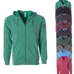 NP355 Independent Unisex Mittelgewicht Raglan Kapuzenjacke