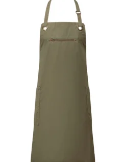 PW121 Premier Workwear 'Barley' Latzschürze mit Kontrastnähten