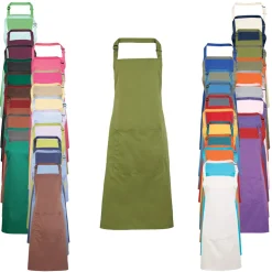 PW154 Premier Workwear COLOUERS Latzschürze mit Tasche