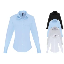 PW344 Premier Workwear Damen Bluse Langarm