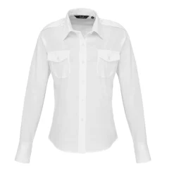 PW310 Premier Workwear Damen Piloten Bluse langarm