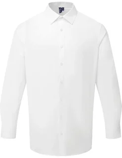 PW203 Premier Workwear Herren Poplin Hemd langarm