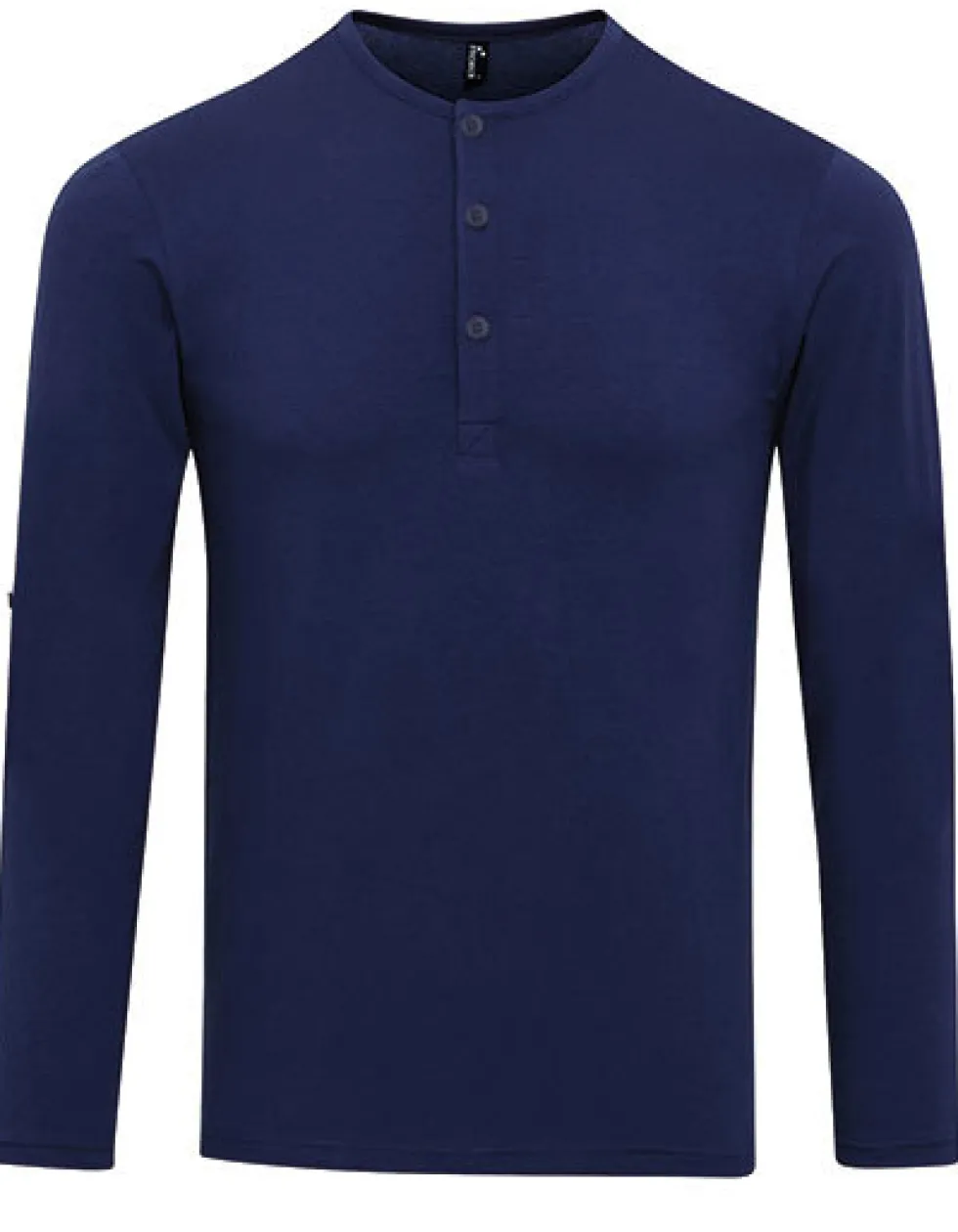 PW218 Premier Workwear Herren T-Shirt mit Krempelärmel und Knopflasche am Oberarm