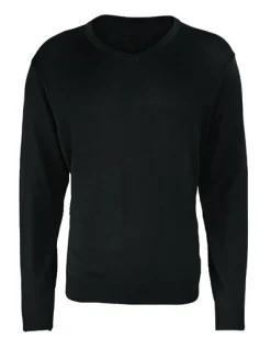 PW694 Premier Workwear Herren V-Ausschnitt Strickpullover
