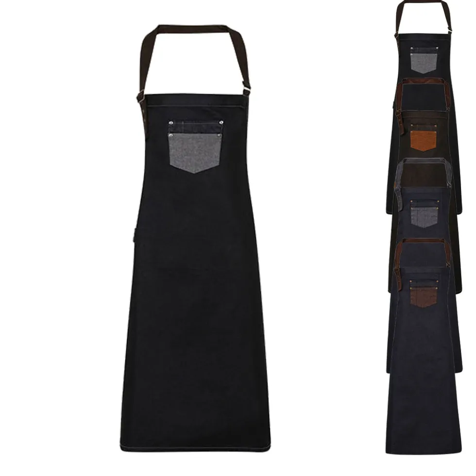 PW136 Premier Workwear Latzschürze mit wasserabweisender Oberfläche durch Wachsbeschichtung
