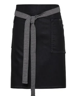 PW135 Premier Workwear Schürze mit XL-Jeanstasche mit Naht- und Nietendetail