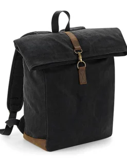 QD655 Quadra HERITAGE gewachster Baumwoll-Canvas Rucksack