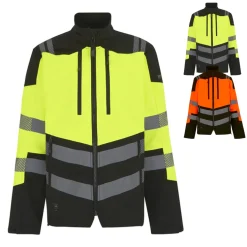 RG760 Regatta High Visibility Hi-Vis X-Pro 3-lagige Softshell Jacke (Klasse 2)