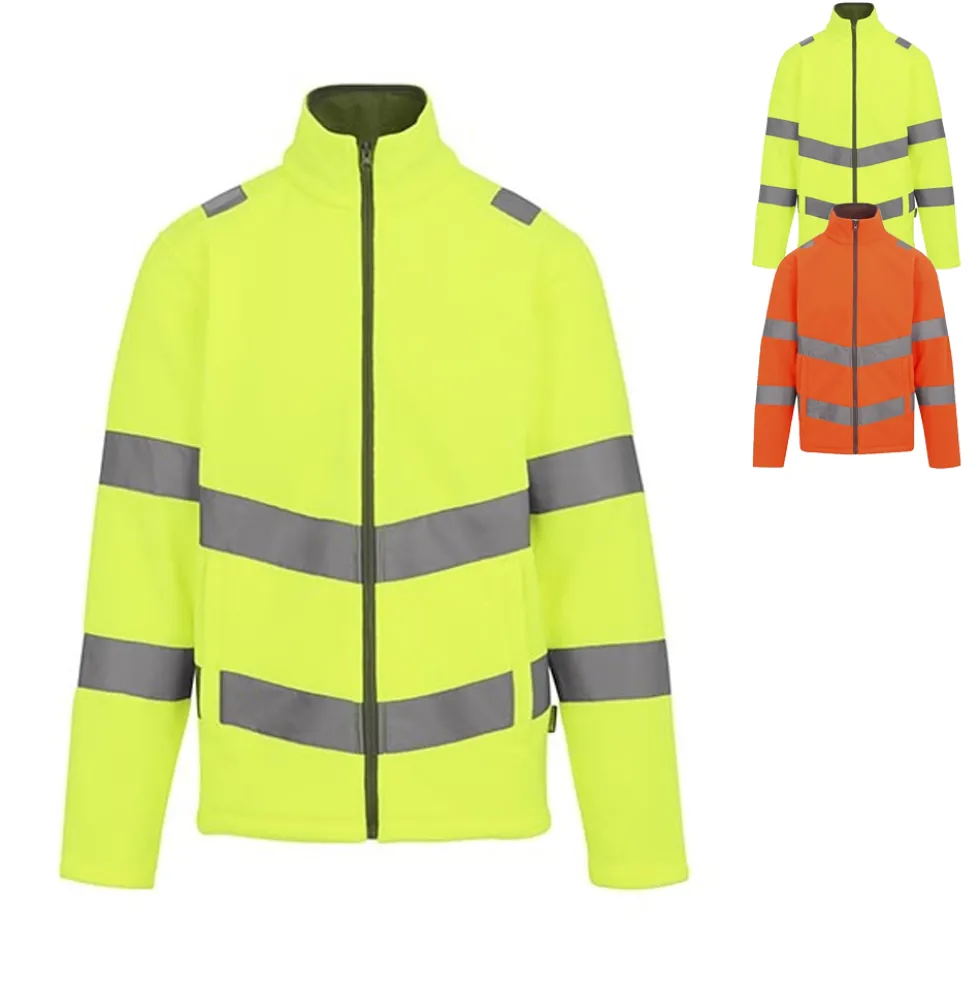 RG6480 Regatta Pro Contract Hi-Vis Thor Fleece Jacke hohe Sichtbarkeit