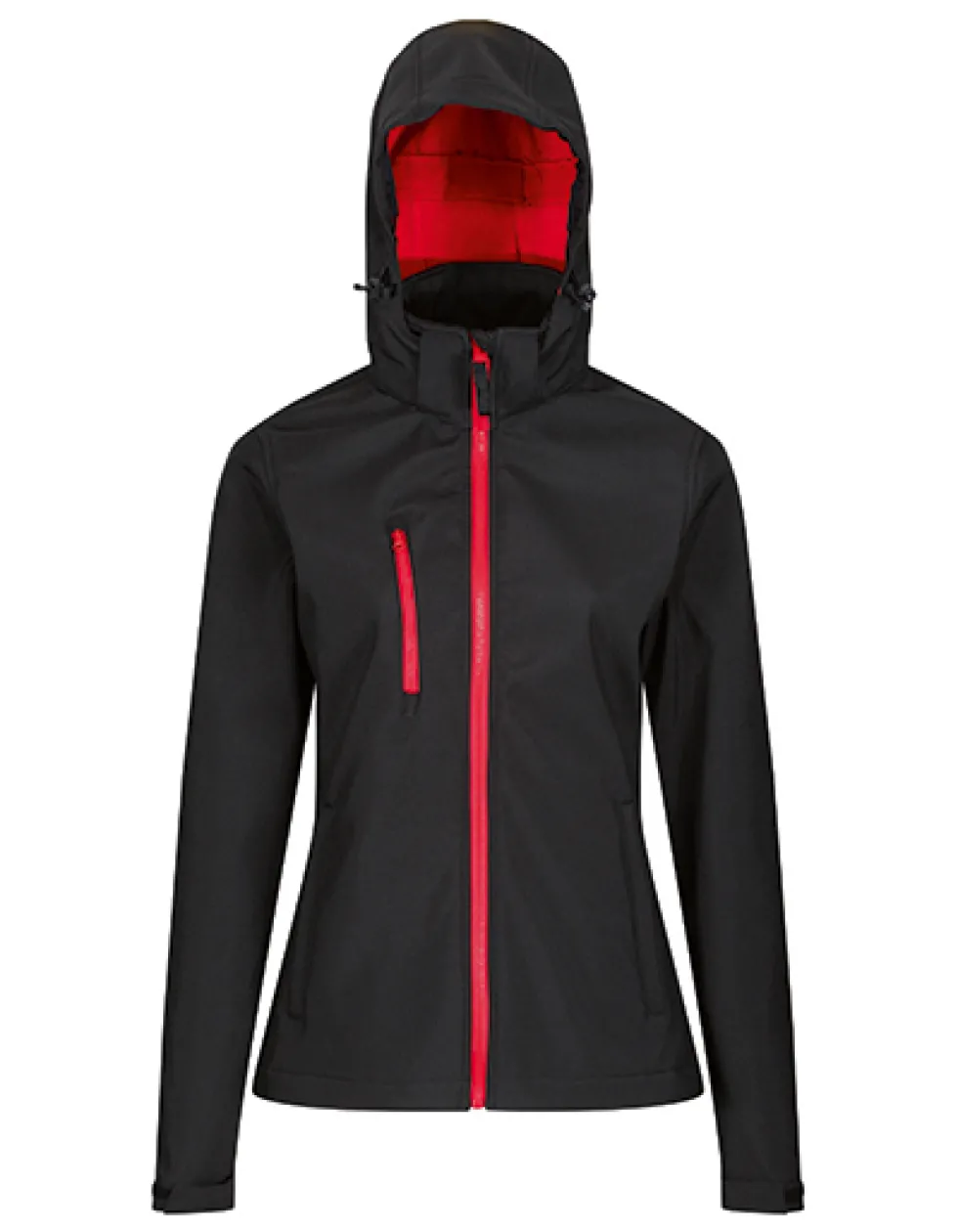 RG702 Regatta Professional Damen VENTURER 3-lagige bedruckbar Softshelljacke mit Kapuze