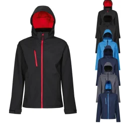 RG701 Regatta Professional VENTUTRER 3-lagige bedruckbare Softshell Jacke mit Kapuze