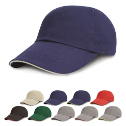 RH24P Result Headwear Kappe Sandwich-Schirm in Kontrastfarben