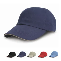 RH10P Result Headwear Kappe Schwerer, gebürsteter Baumwoll-Drell