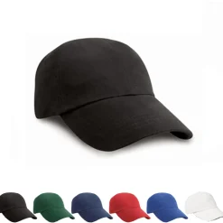 RH24 Result Headwear Kappe Niedriges Profil Schwerer, gebürsteter Baumwoll-Drill