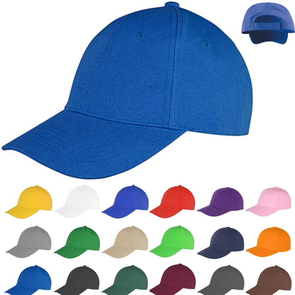 RH81 Result Headwear Memphis 6-Panel Kappe Verstärktes Frontpanels