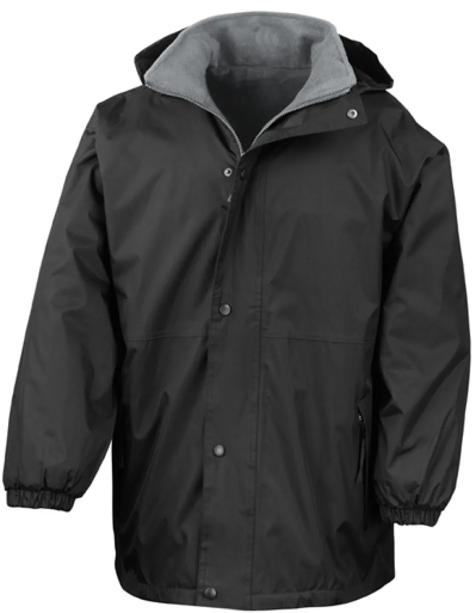 RT160A Result Wendbare Jacke mit Sturmpatte und Nietenverschluss