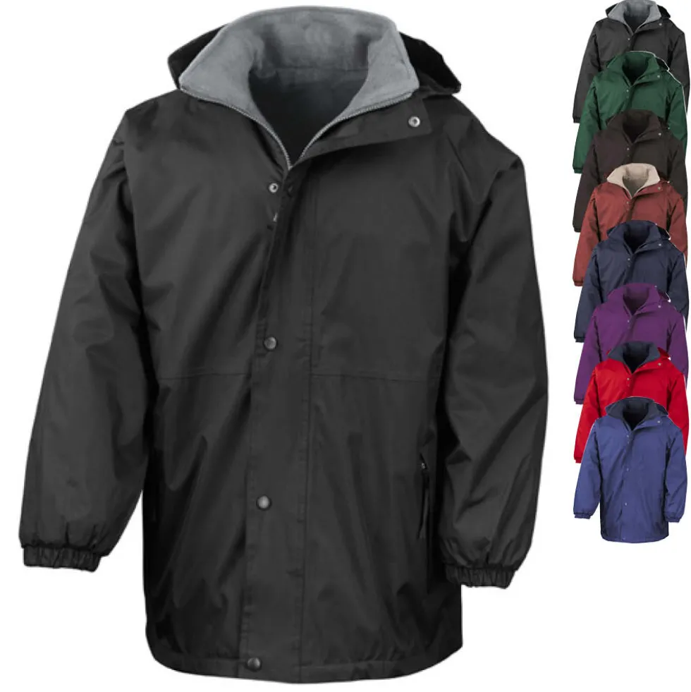 RT160A Result Wendbare Jacke mit Sturmpatte und Nietenverschluss
