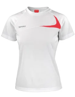 RT182F SPIRO Damen Dash Trainingsshirt Performanceshirt Sportshirt