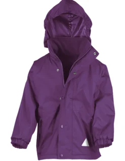 RT160J Result Wendbare Jacke mit Sturmpatte und Nietenverschluss für Kinder
