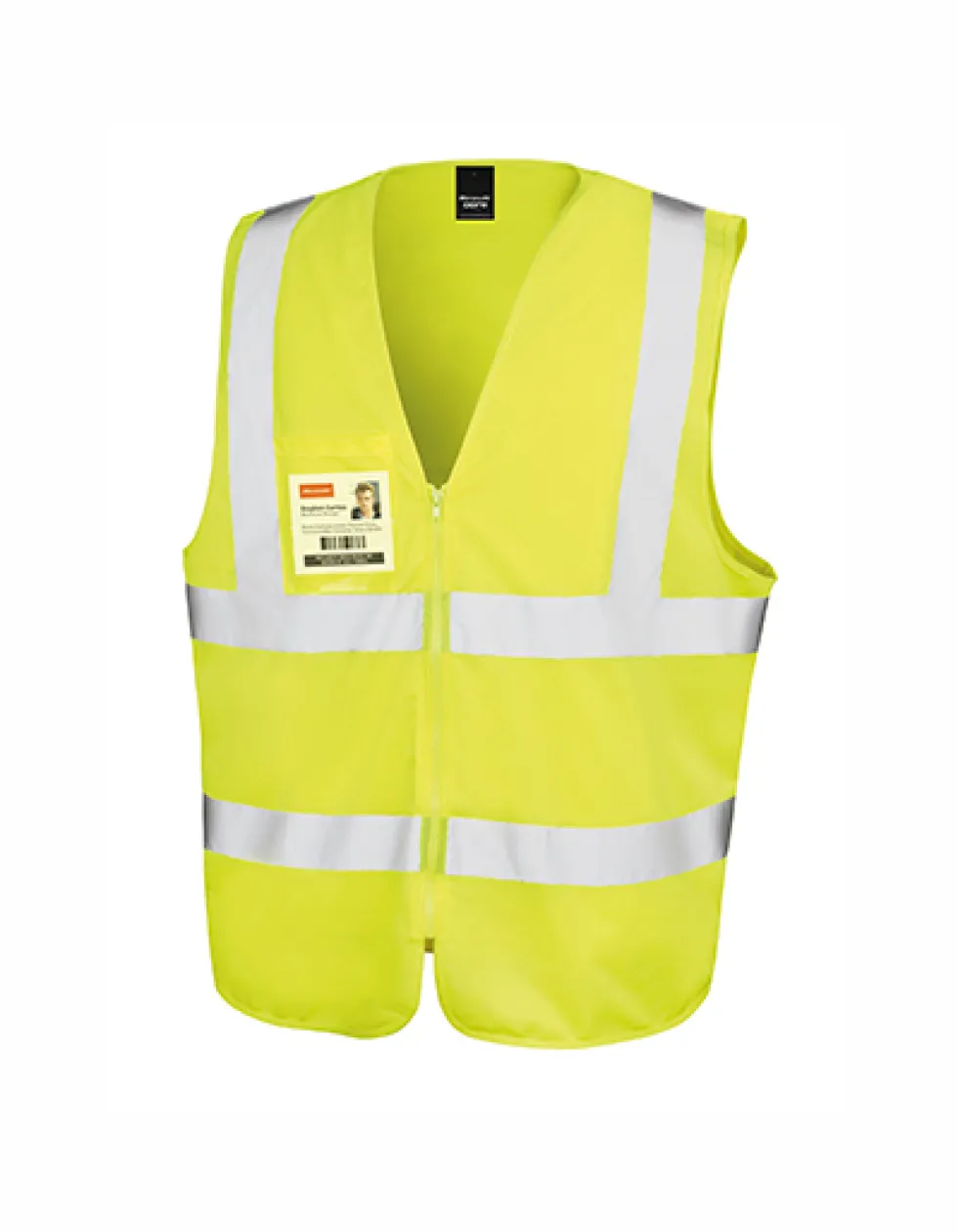 RT202 Result Core Warnweste mit Brusttasche und Ausweisfenster