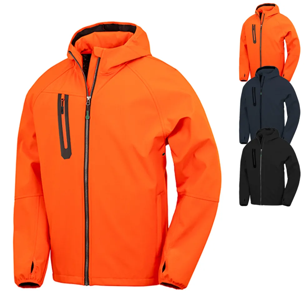 RT909 Result 3-lagige bedruckbare Softshell Jacke mit Kapuze